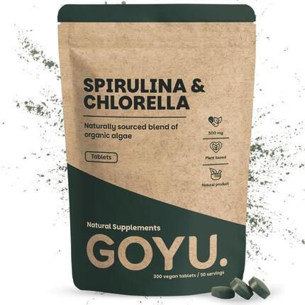 Bio Spirulina & Chlorella Presslinge 500 mg Tabletten