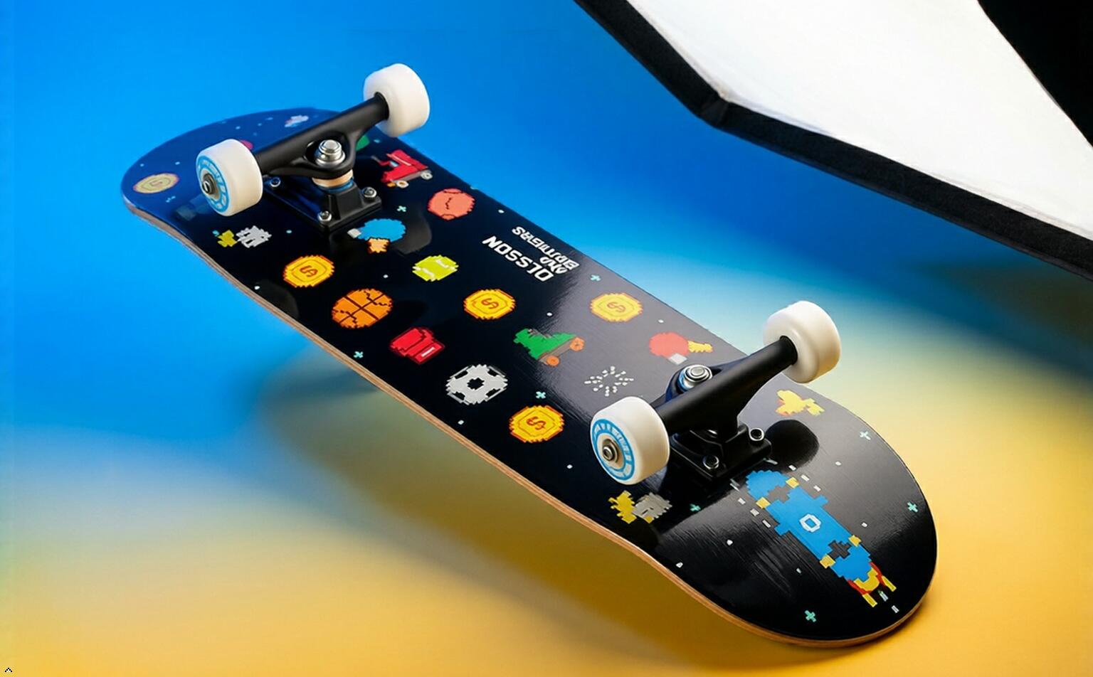 Skateboard OLSSON SPEEDY - 31,75"x8" Roues CREEK SHR 53MM Roulements ABEC7 6/6