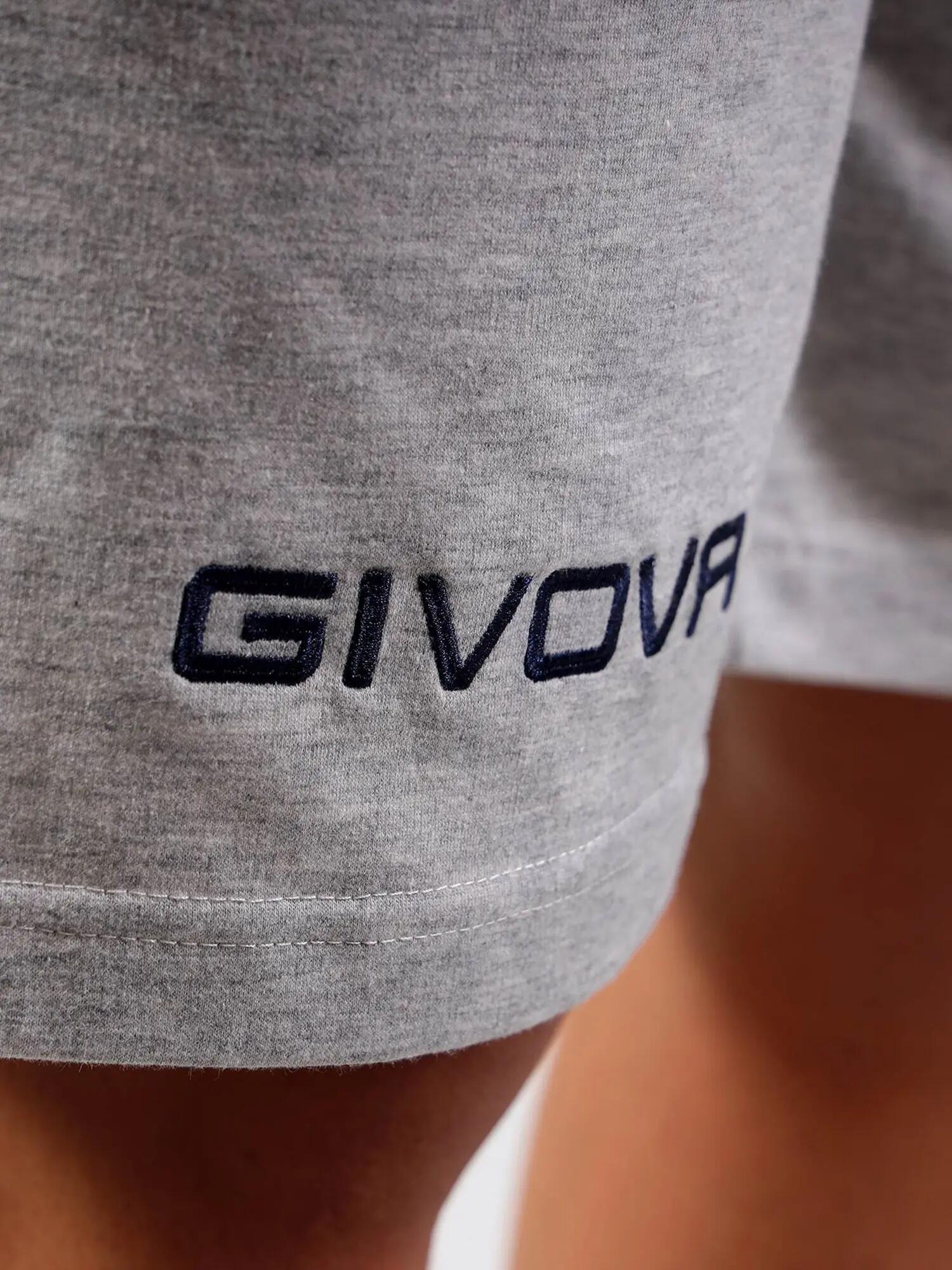 Bermuda Esportiva Givova Friend Cinza Melange 2xl 5/5