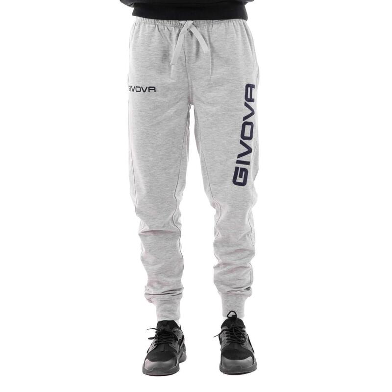 Pantaloni de sport Givova Pantaloni Logo Mare Gri Gri