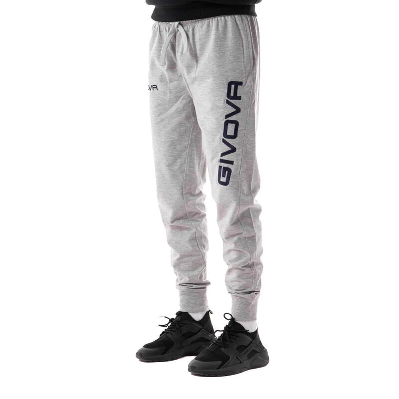 Pantaloni de sport Givova Pantaloni Logo Mare Gri Gri