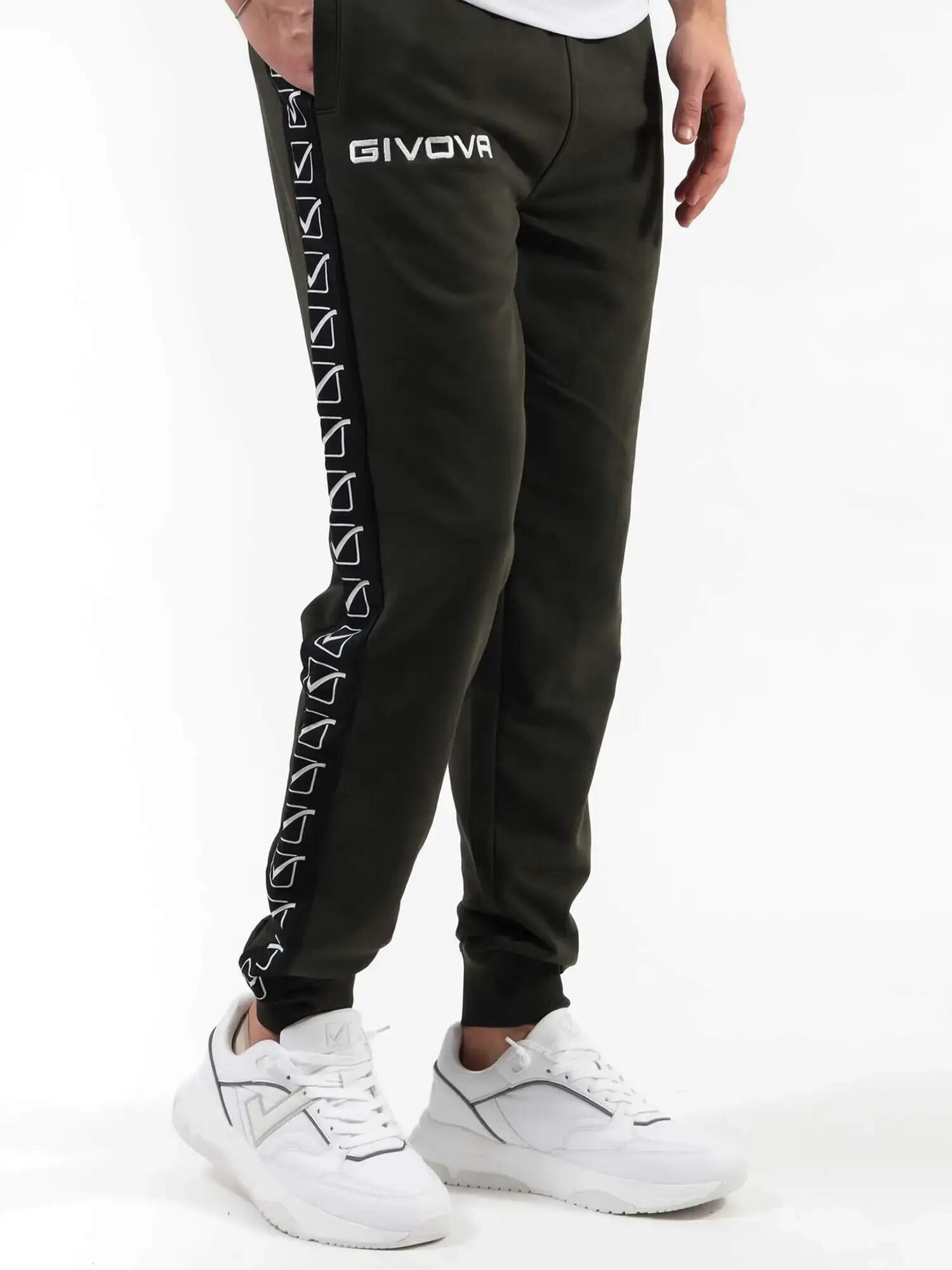 Pantaloni uomo givova verde militare 3/7