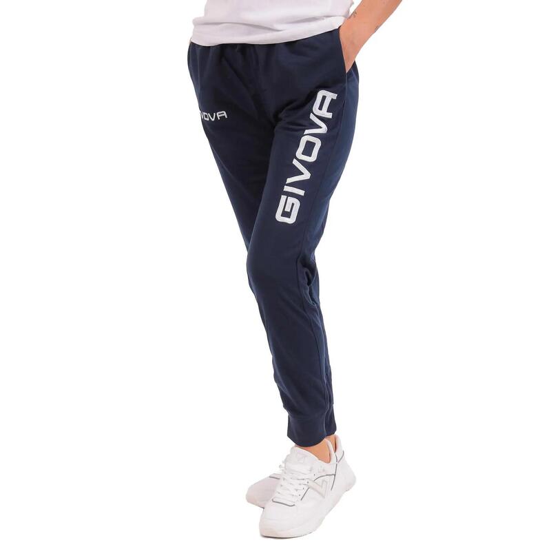 Pantaloni de trening Givova Pantaloni Big Logo Blue