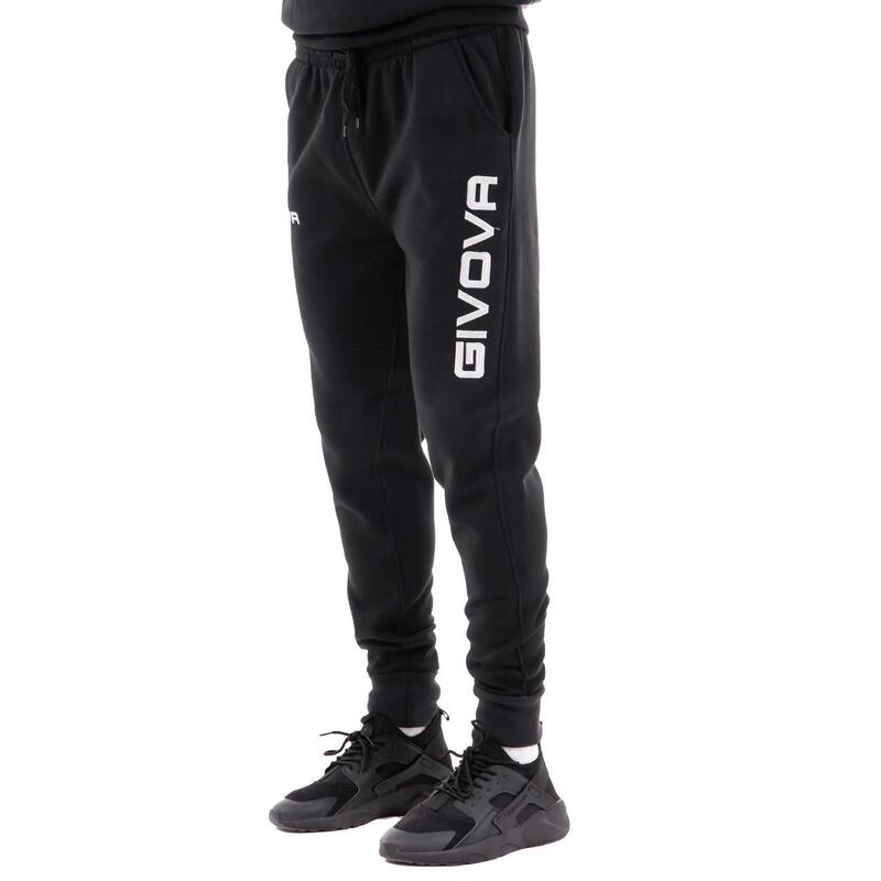 Pantaloni de sport Givova Pantaloni Logo Mare Negru Negru
