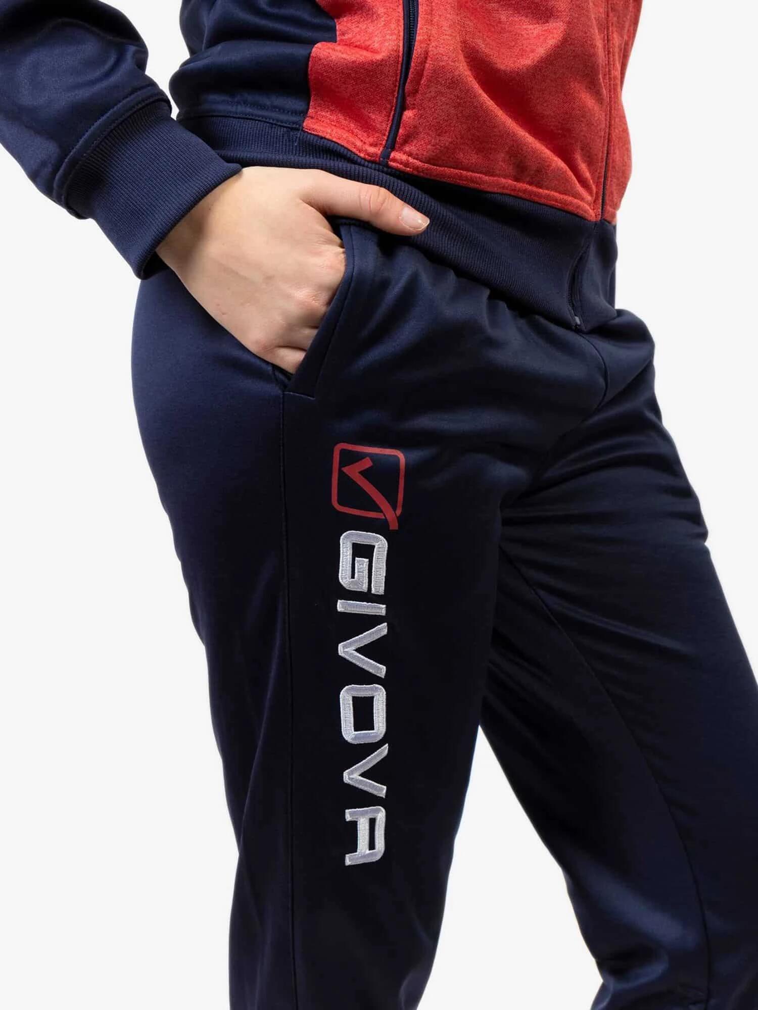 Hooded fleece trainingspak Givova Visa 5/6