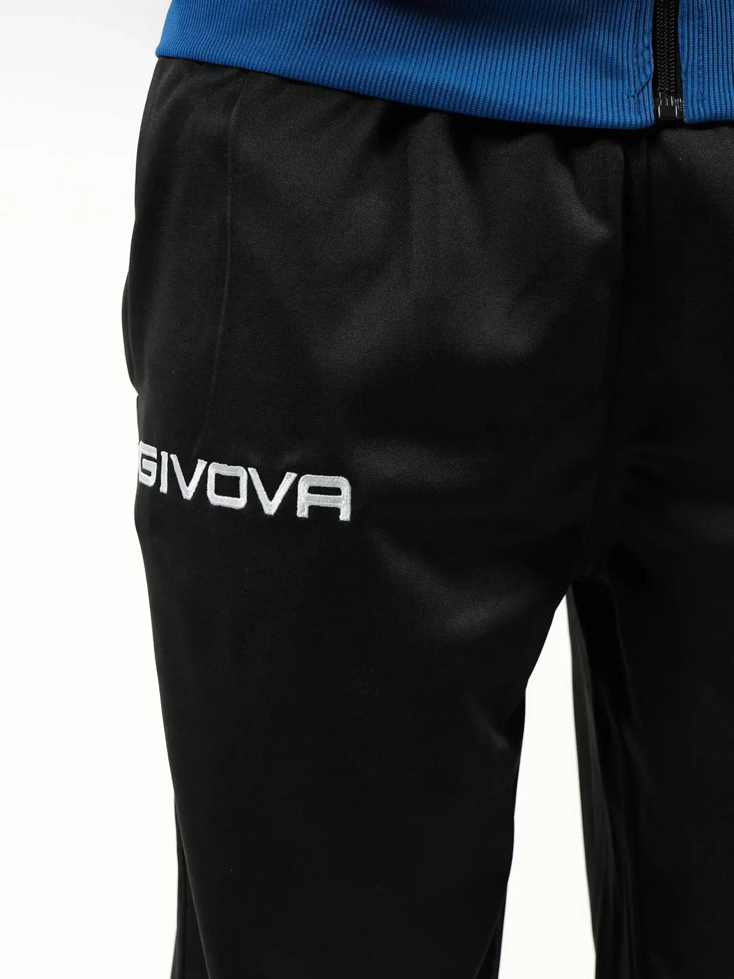 TUTA complete uomo ( acetato-poliestere) givova azzurro/nero 6/7