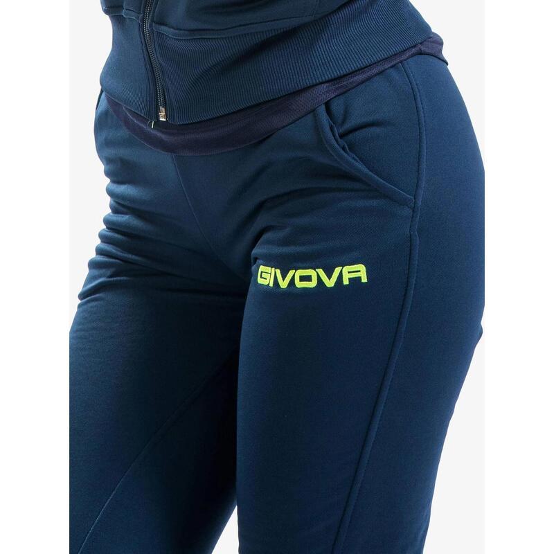 Trening dama, Relax Givova Lady, Bleumarin/Galben fluo, 2XL