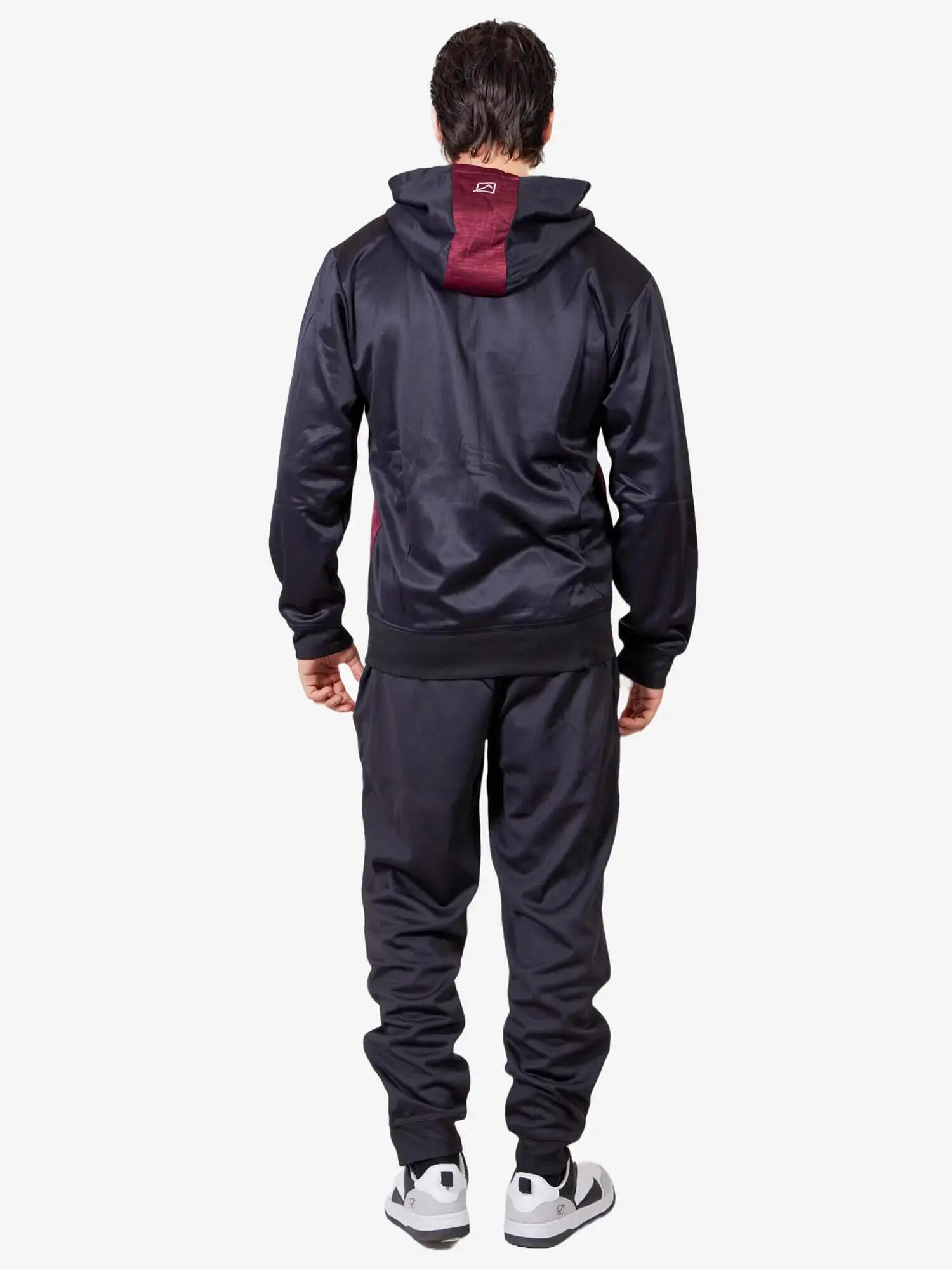 Tracksuit Givova Bordeaux/Black Melange 4/4