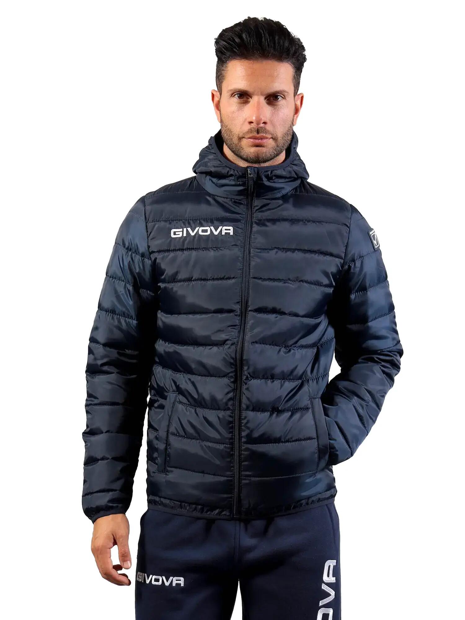 Chaqueta acolchada Givova azul marino para hombre 2/7
