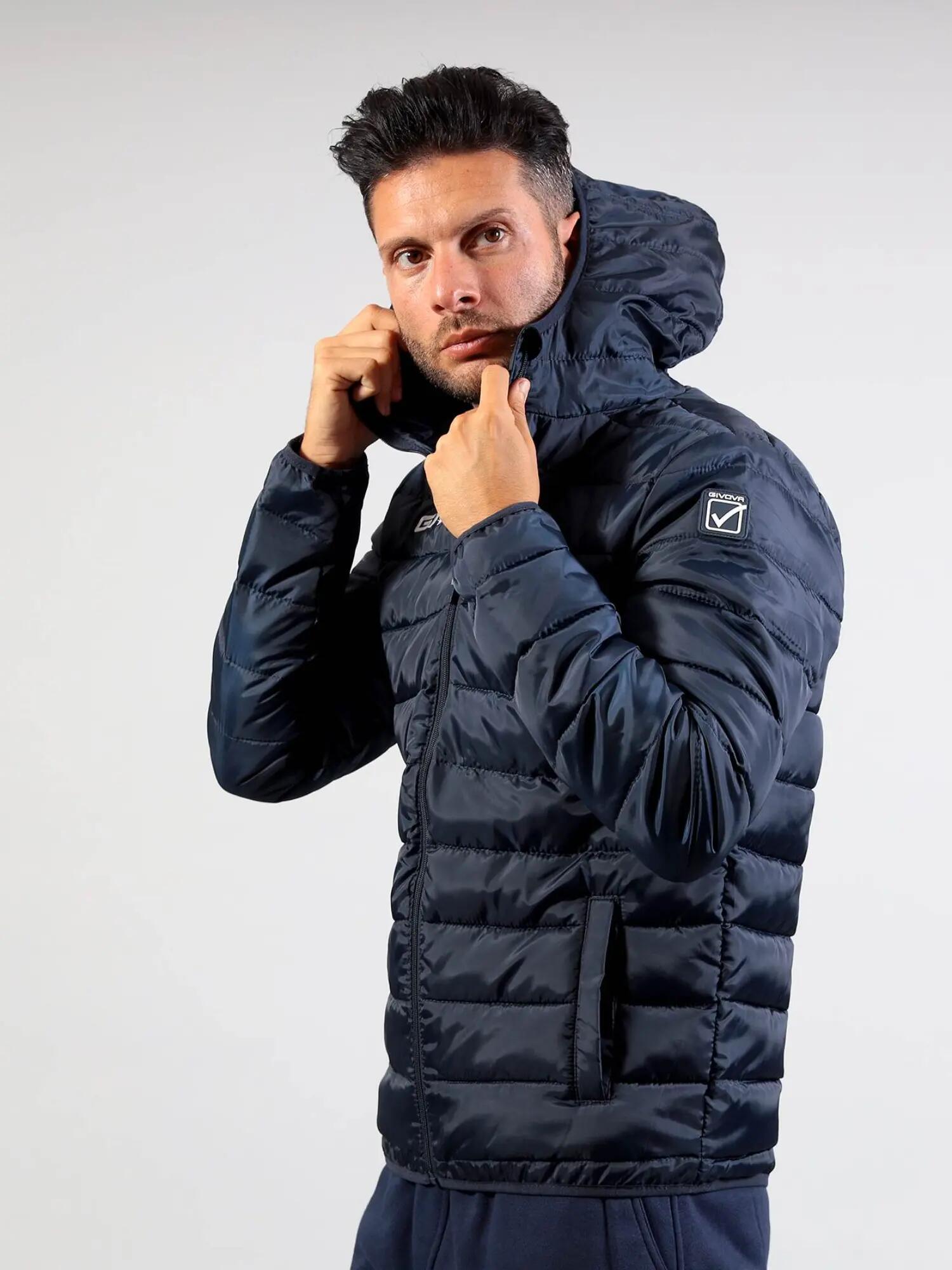 Chaqueta acolchada Givova azul marino para hombre 3/7