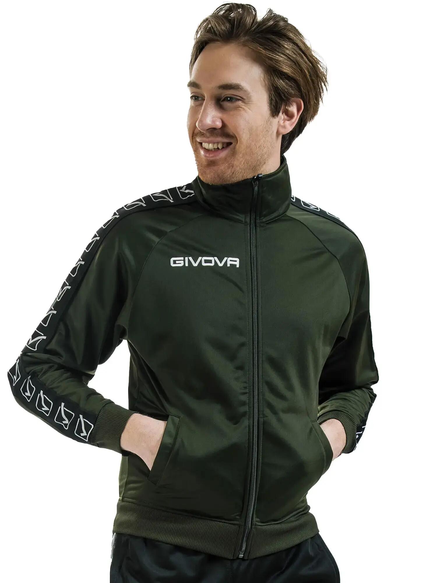 Giacca tuta uomo givova verde militare 3/7