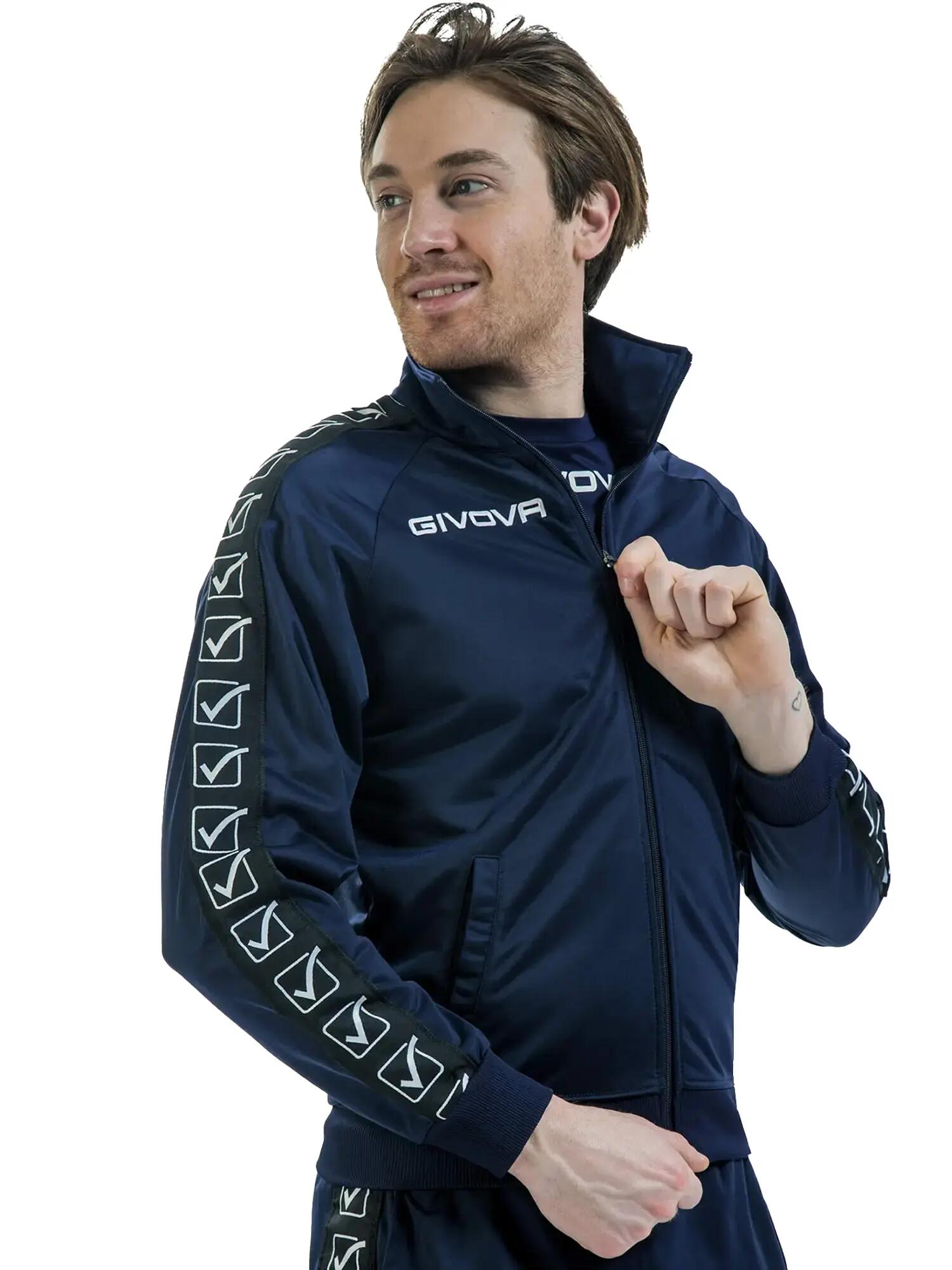 Giacca tuta uomo givova blu 3/7