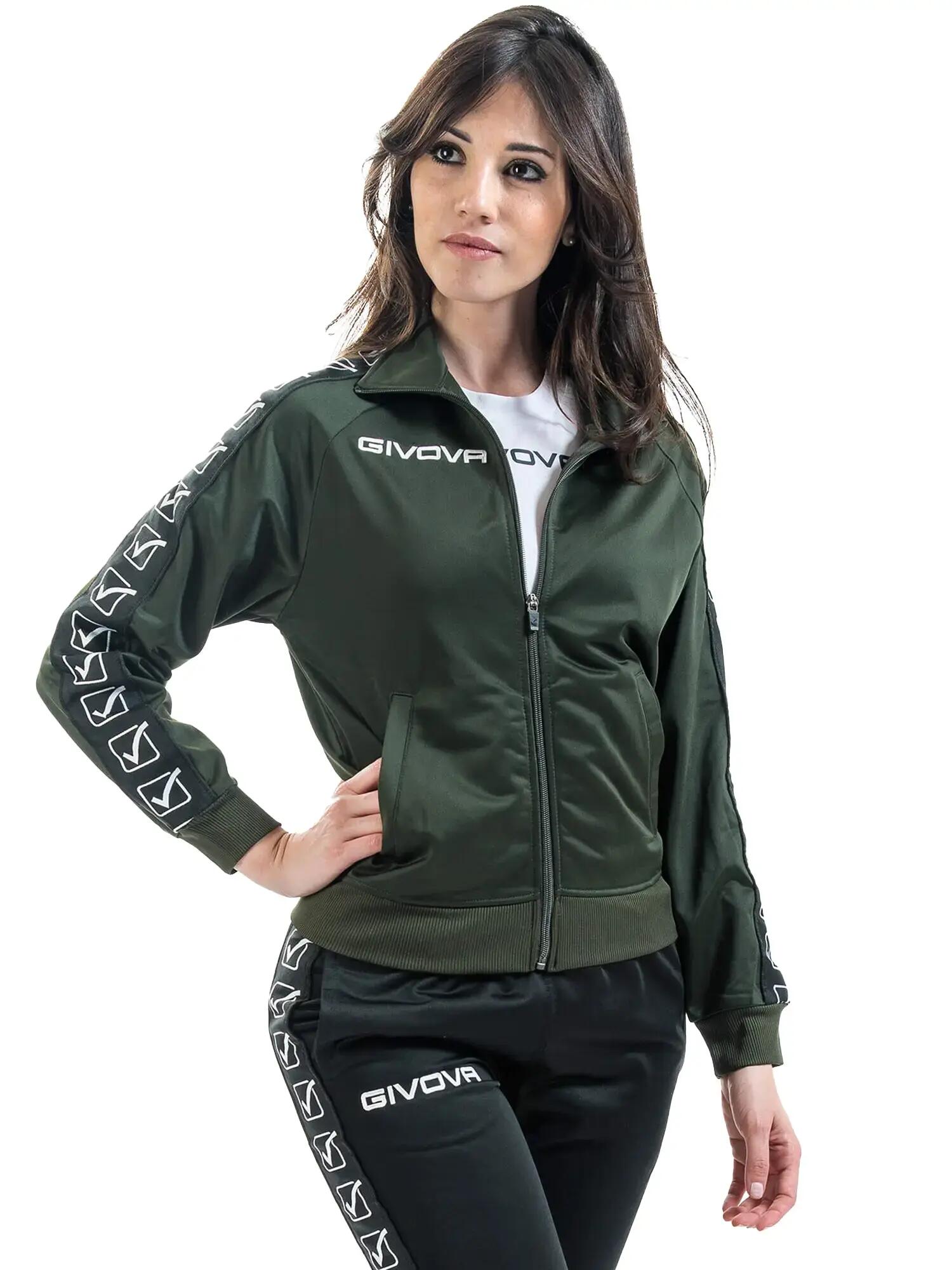 Giacca tuta uomo givova verde militare 2/7