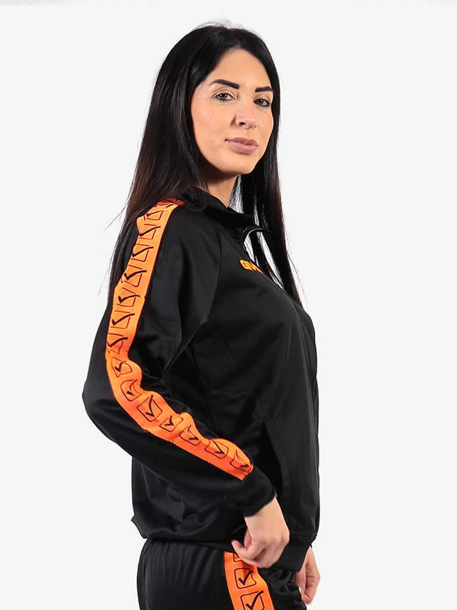 Giacca tuta uomo givova arancio fluo/nero 4/5