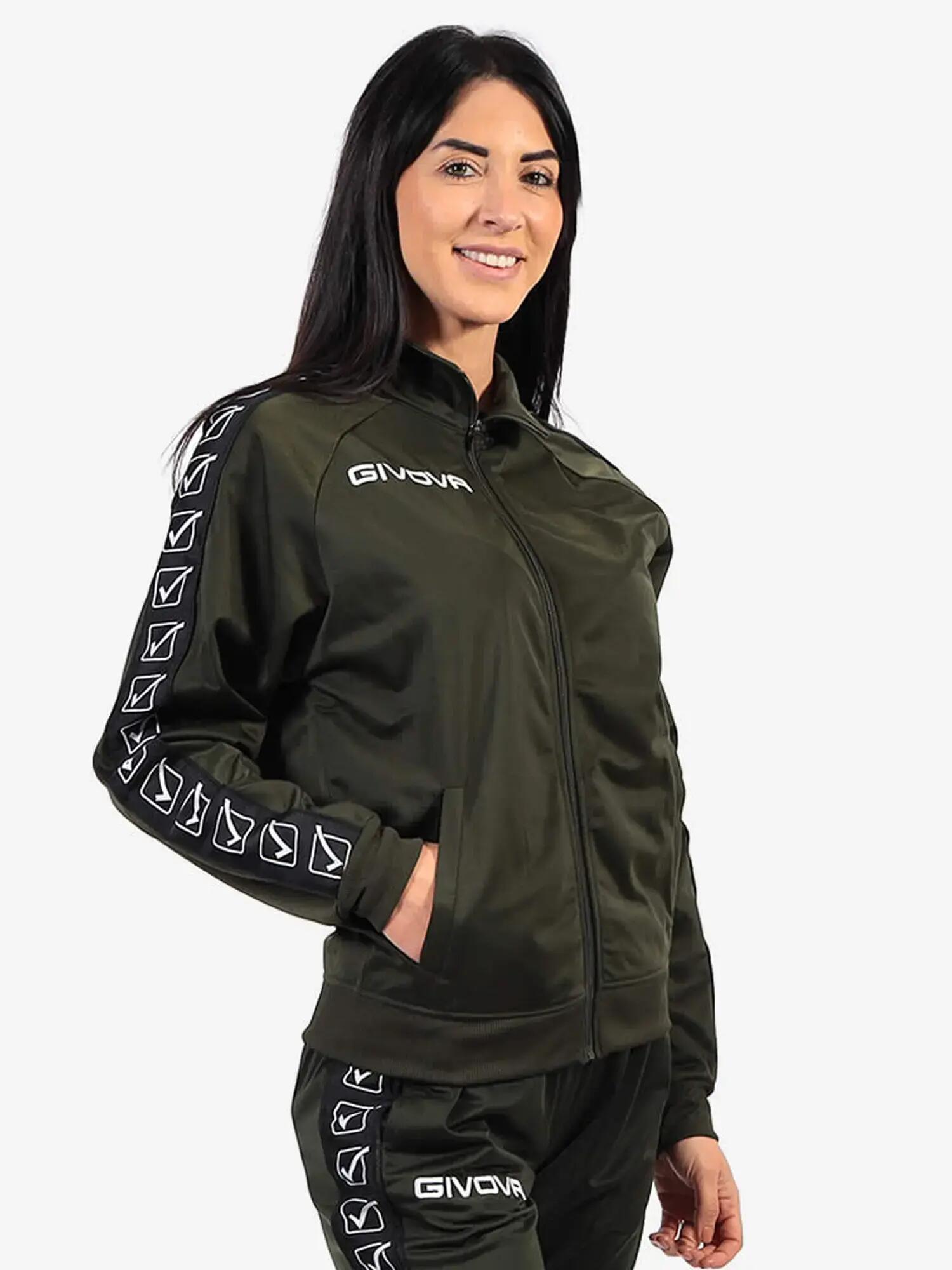 Giacca tuta uomo givova verde militare 4/7