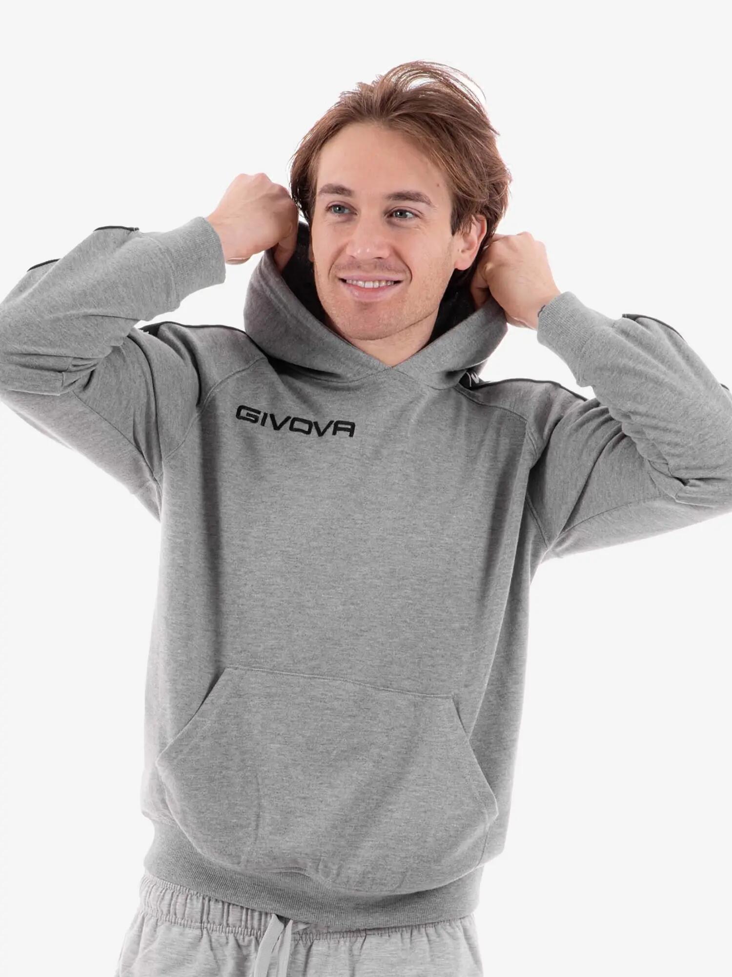 Sweatshirt à capuche bande Givova Tarry 3/4