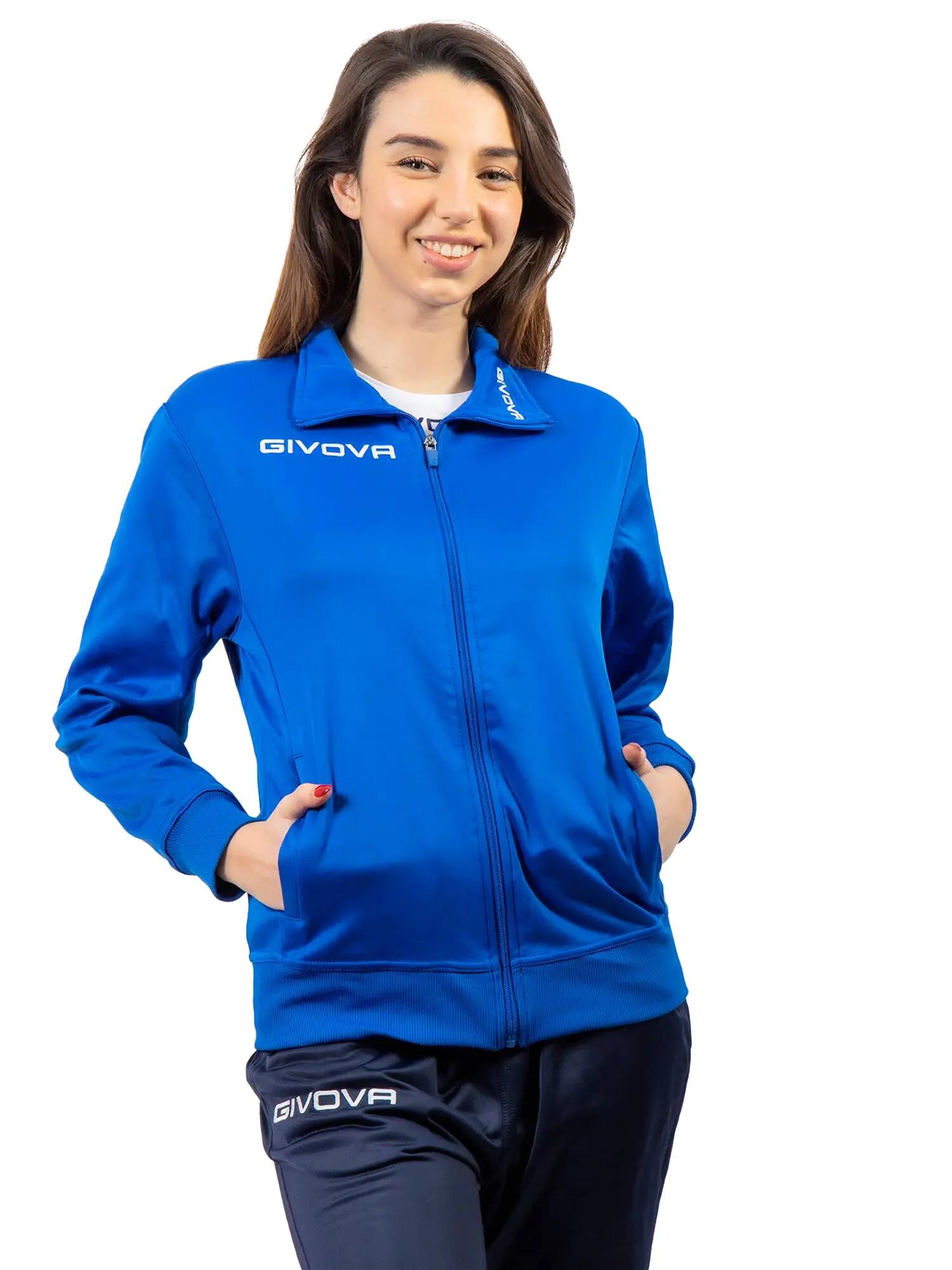 Sudadera adulto técnica Mono 500 Givova Royal Poliéster azul 4/5