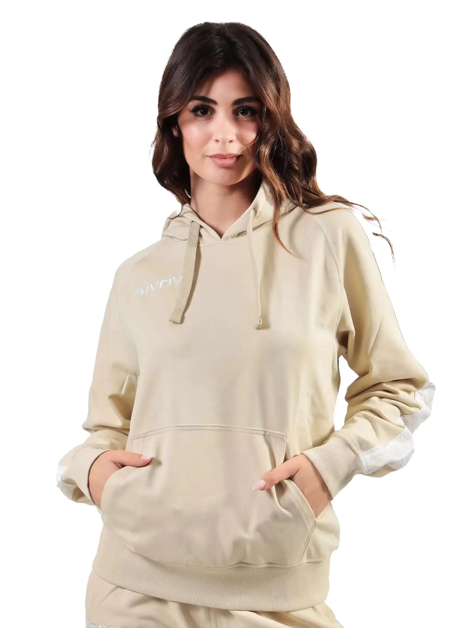 Sweatshirt à capuche avec bande Givova 2/5