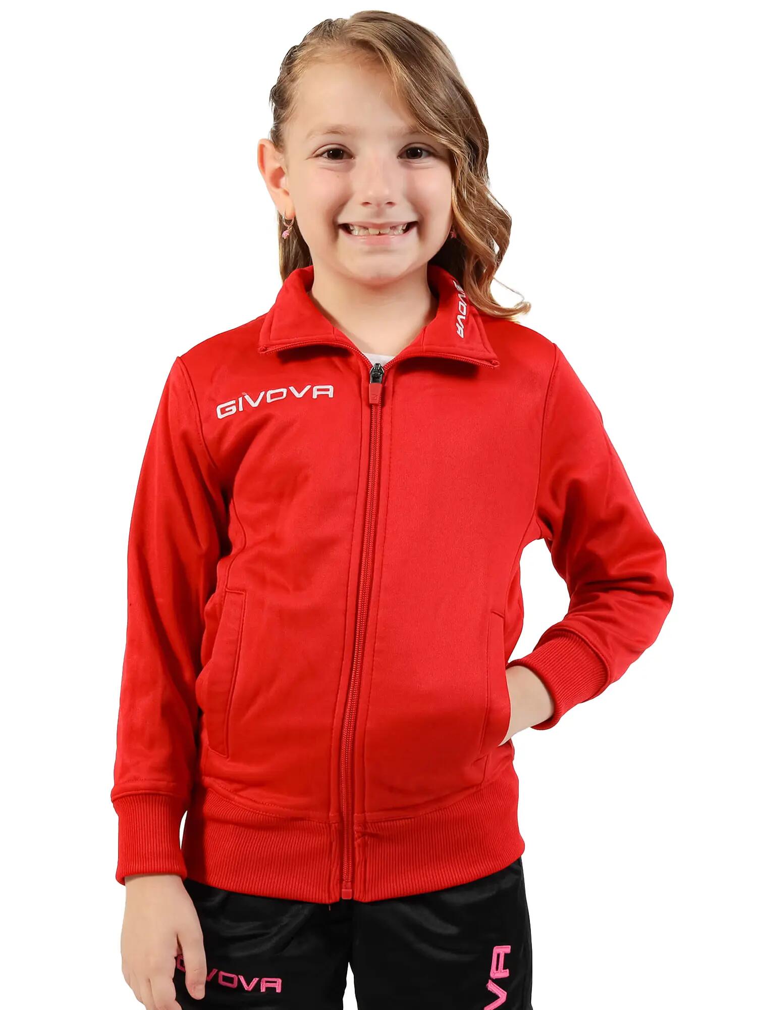 Sweatshirt desportiva Givova Polarfleece Mono 500 Vermelho 6/7