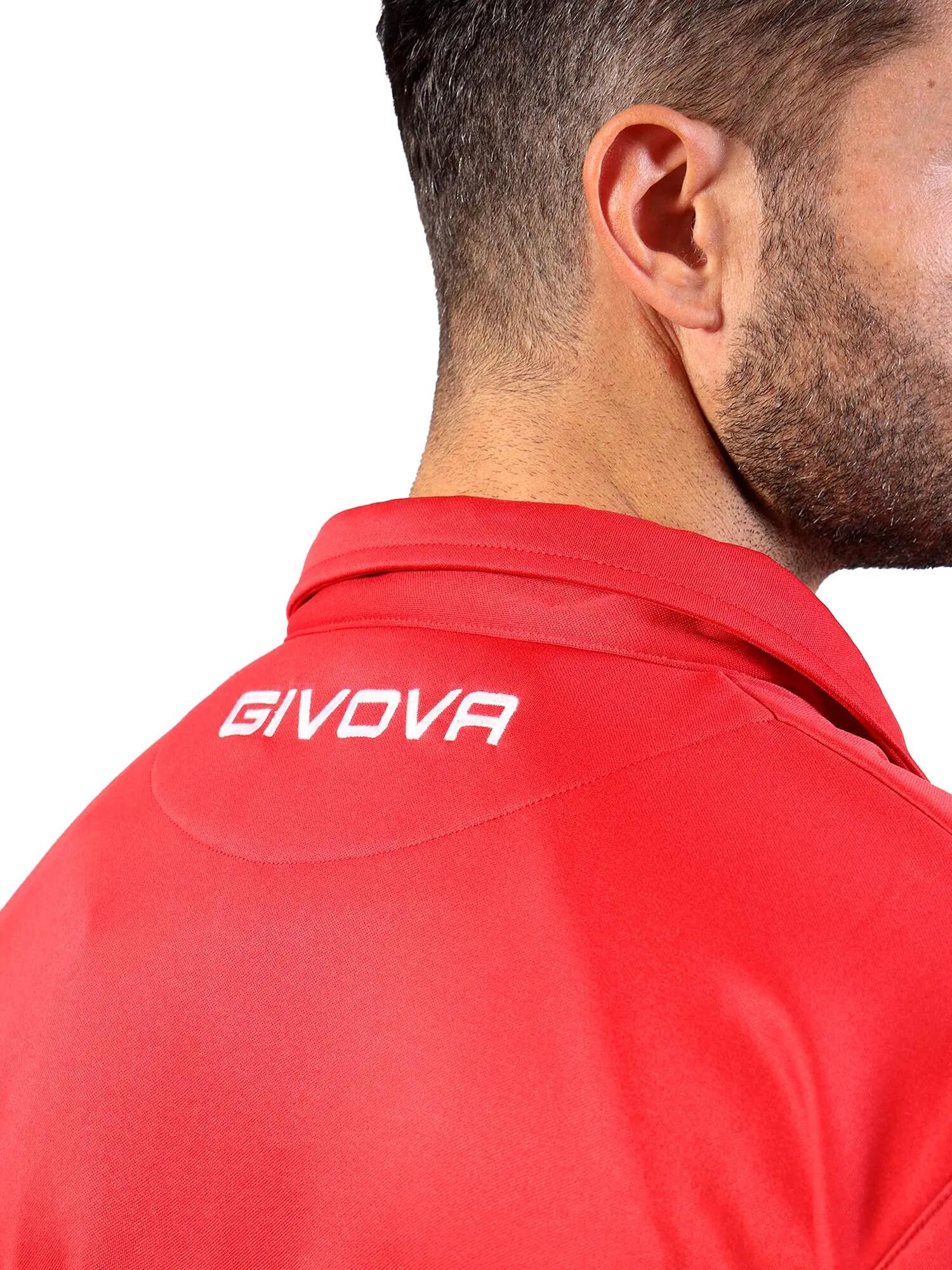 Sweatshirt desportiva Givova Polarfleece Mono 500 Vermelho 3/7