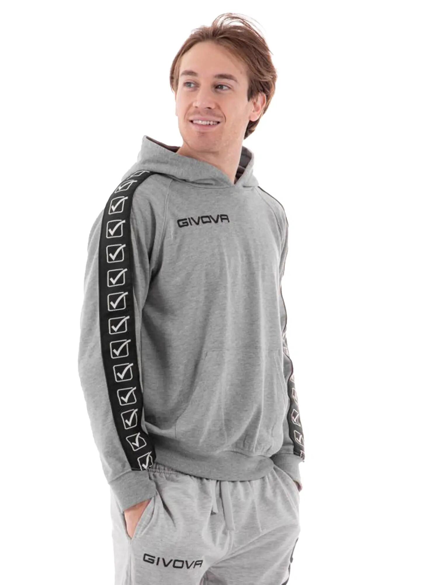 Sweatshirt à capuche bande Givova Tarry 4/4
