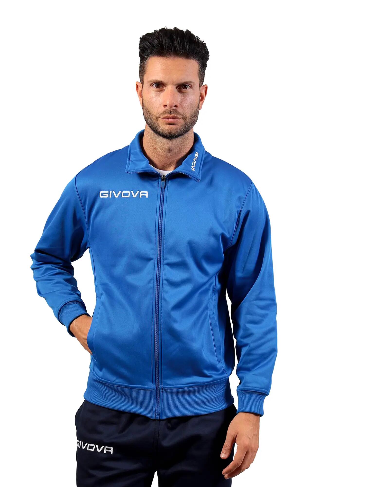Sweatshirt desportiva Givova Polarfleece Mono 500 Azul 2/5