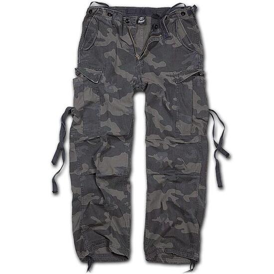 Spodnie bushcraft męskie Brandit M65 Vintage Dark Camo