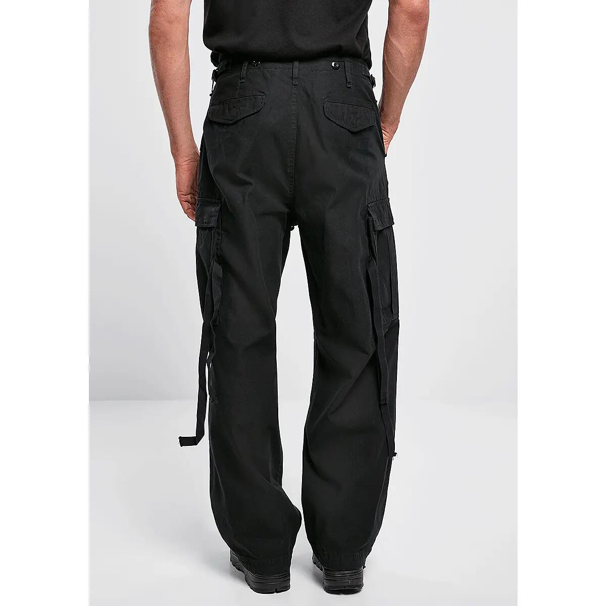 Herren - Vintage-Hose - Loose Fit - M65 - Schwarz, XL 5/5