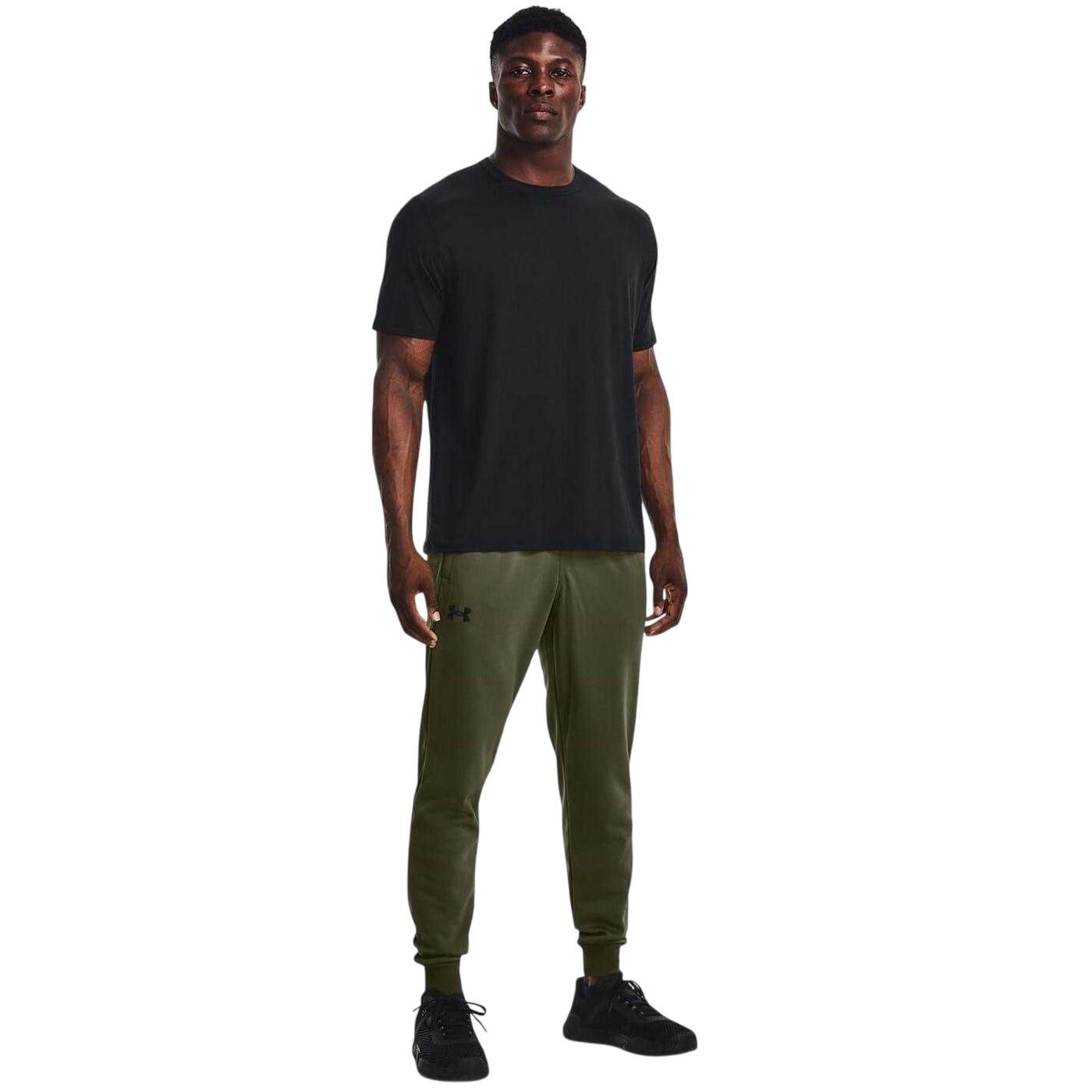 Pantaloni Da Jogging Pile Uomo Under Armour Verde Marino OD 4/4
