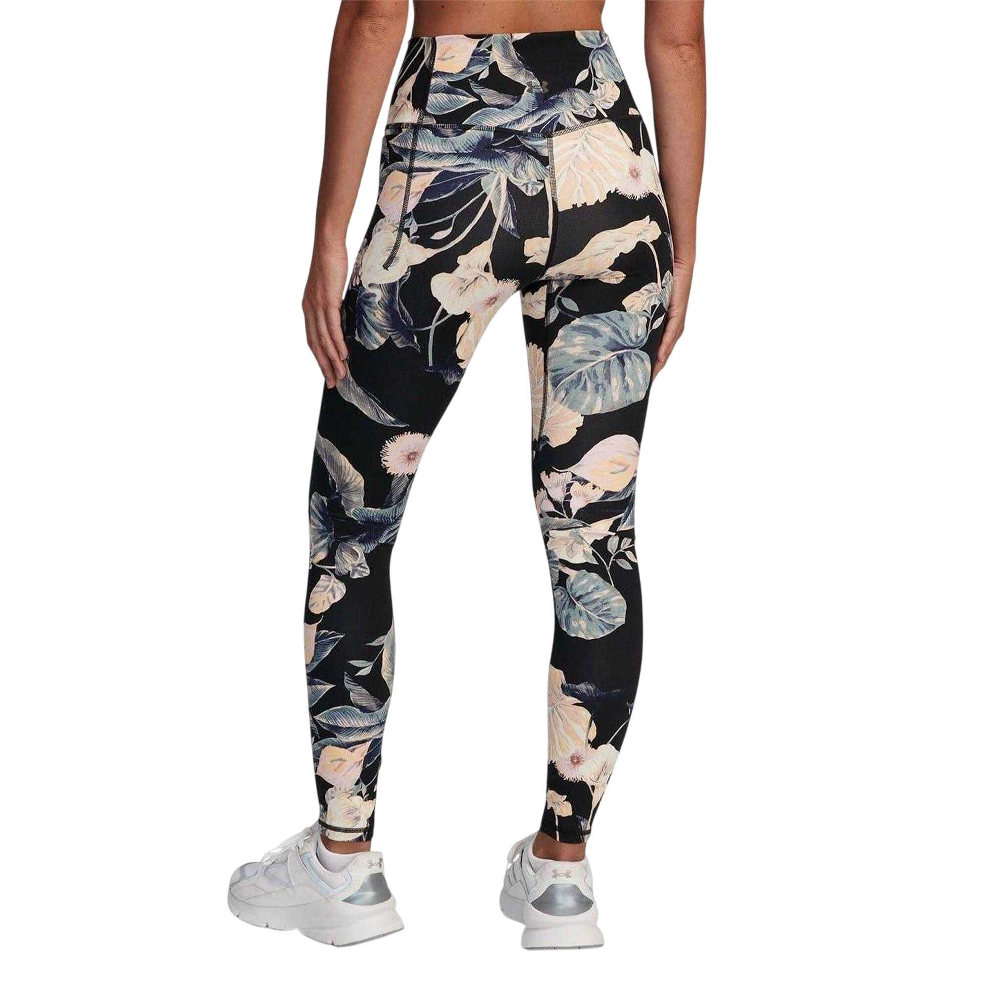 Legging Motif/style Floral MERIDIAN Femme (Noir) 3/4