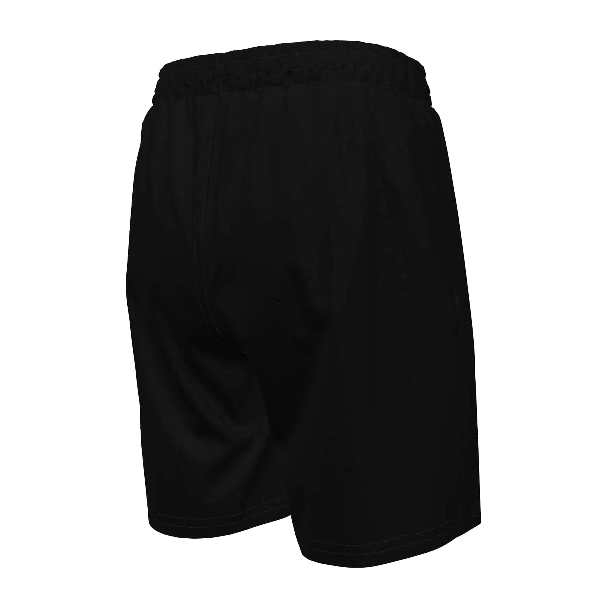Badeshorts für Jungen Kinder Schwarz 2/3