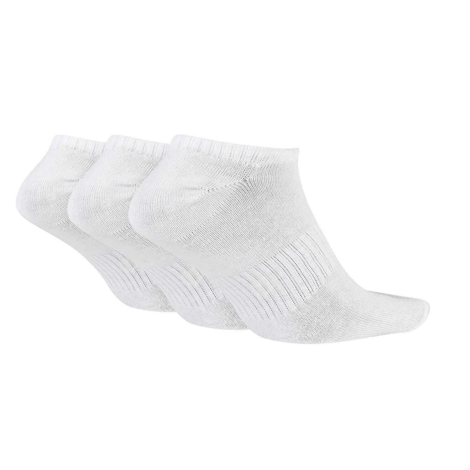Mens NoShow Socks (Pack of 3) (White) 2/4