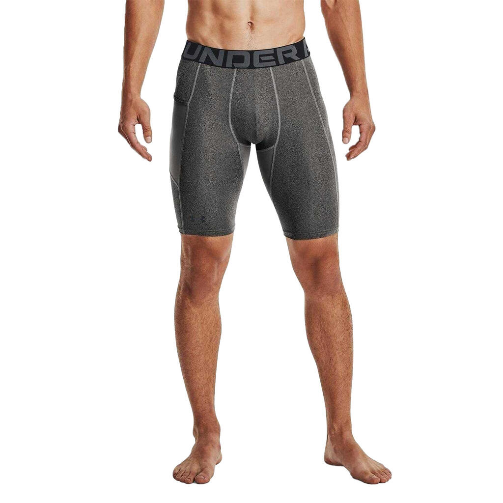 Mens HeatGear Tight Compression Shorts (Carbon Heather)