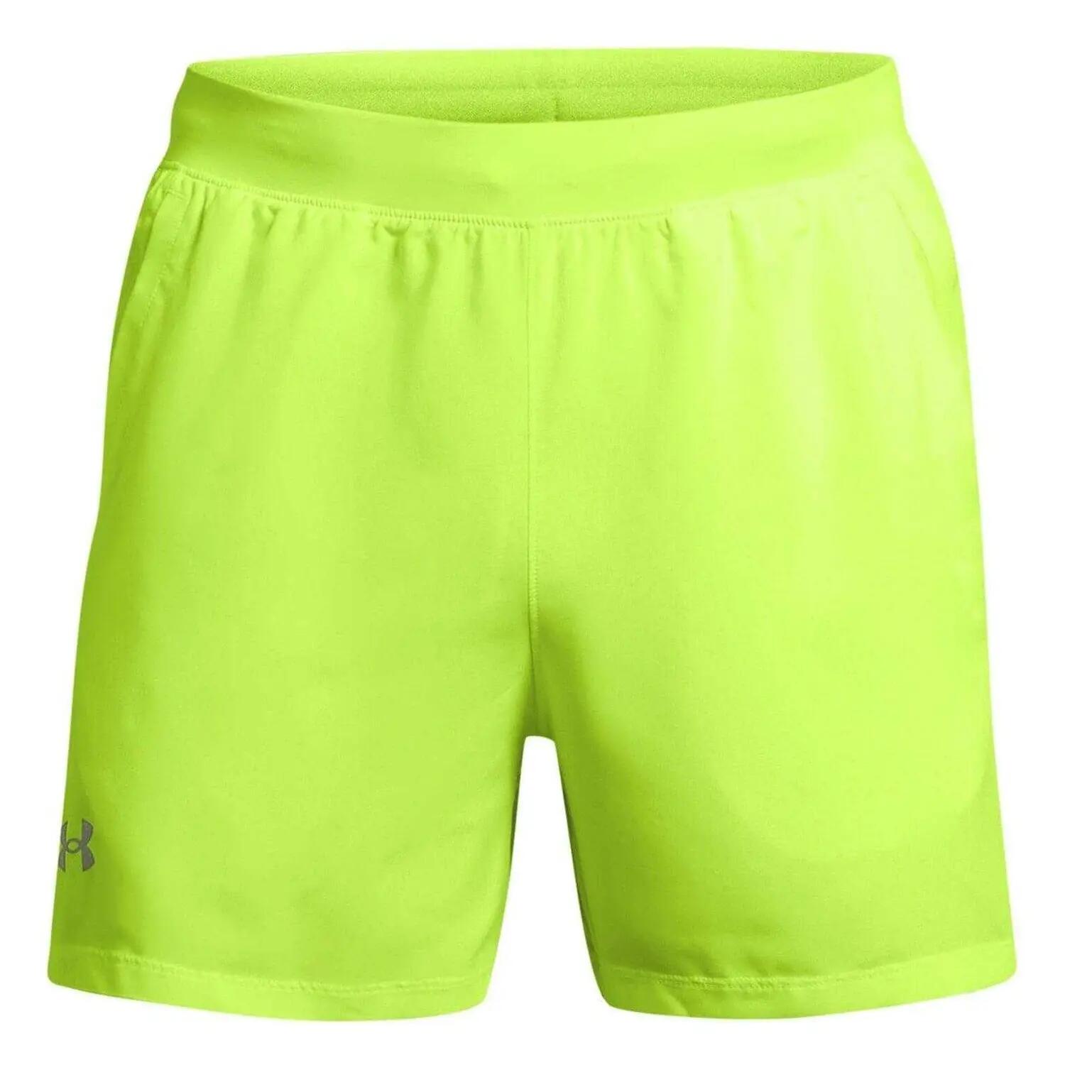 Heren Launch Lichtgewicht Hardloopshort (Geel) 2/5