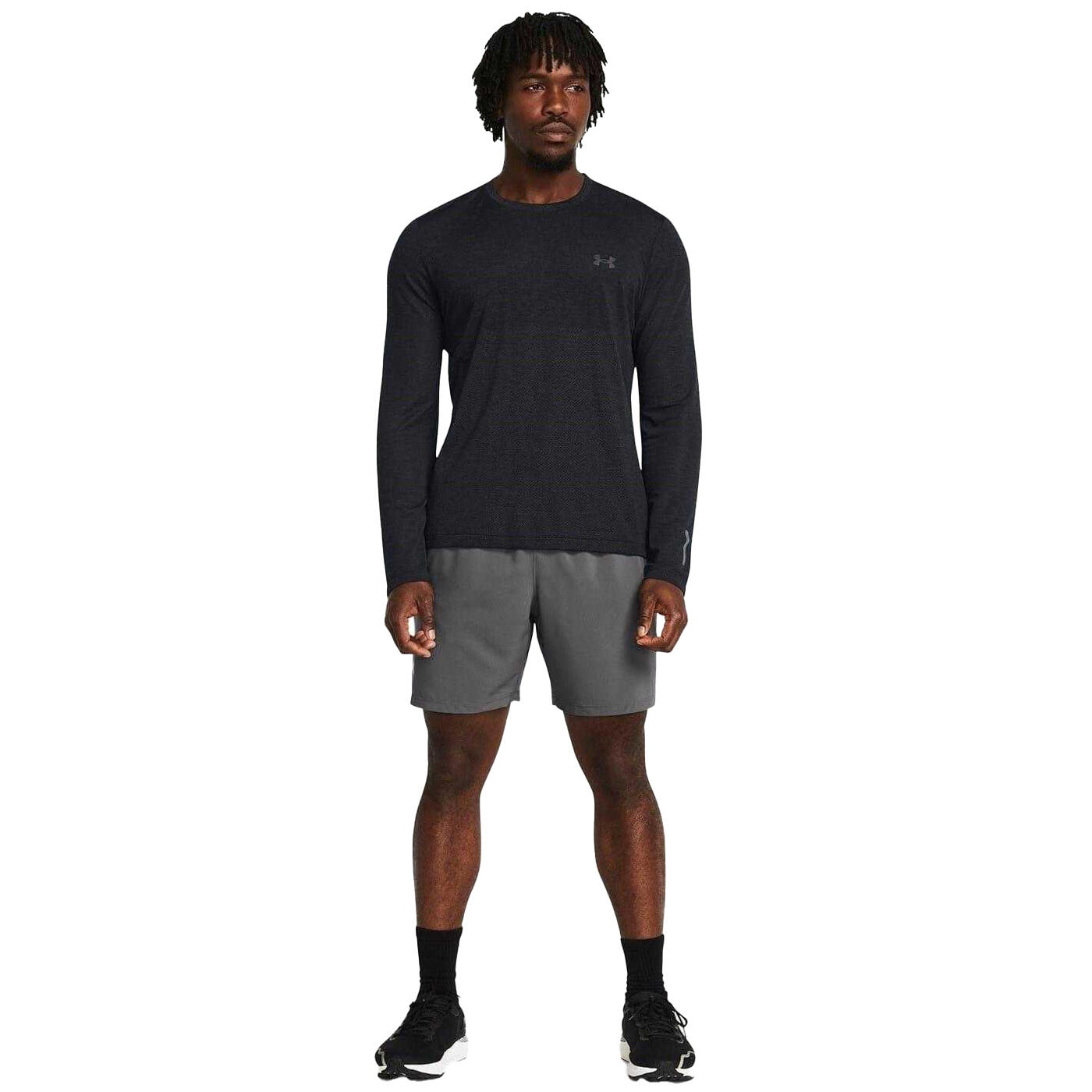 Short De Course LAUNCH Homme (Gris) 4/7