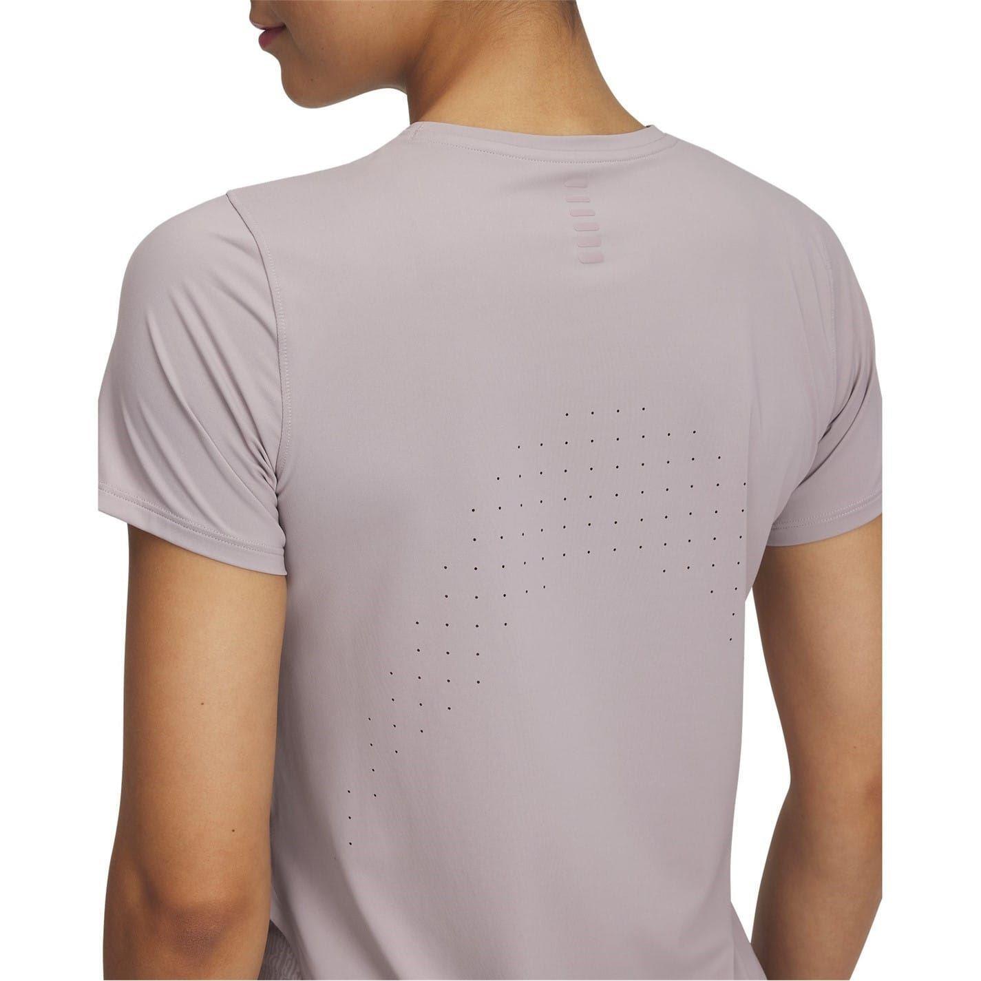 Maglietta Maniche Corte Donna Under Armour Launch Elite Grigio Ghiaccio 3/3