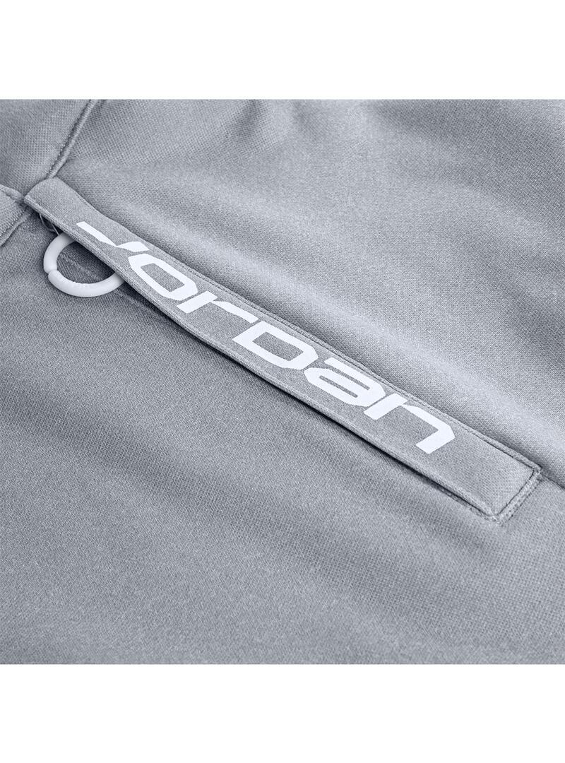 Hoodie con Cordón Air Jordan Ease de Polar para Niños/Niñas Gris 4/4