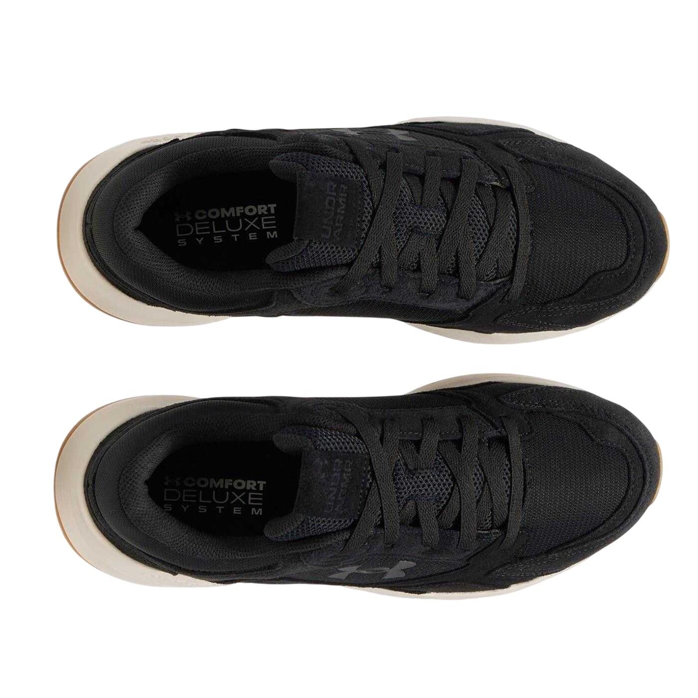 Heren Edge Suede Trainers (Zwart) 3/7