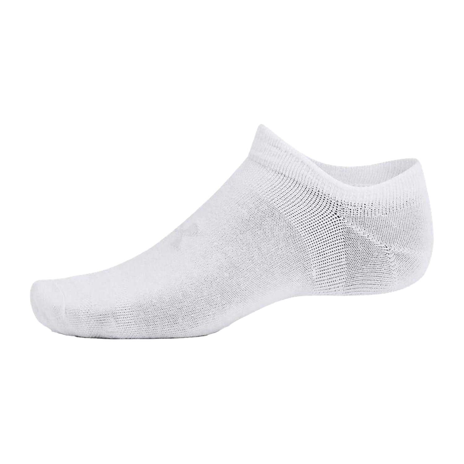 Calcetines Invisibles Essential para Mujer Packs de 6 Blanco 3/4