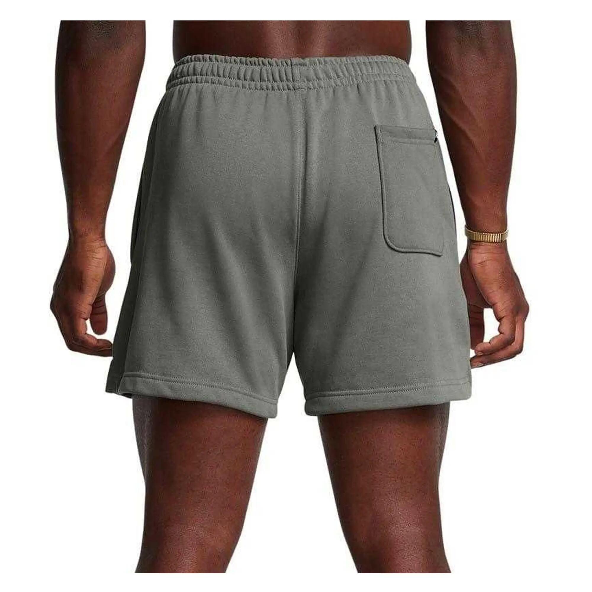Mens Project Rock Sweat Shorts (Green) 3/3