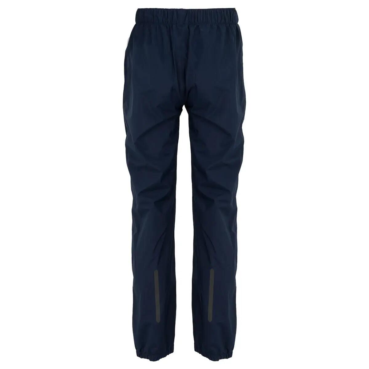 Kinder Radsport Regenhose Essential wasserdicht und reflektierend blau 4/5