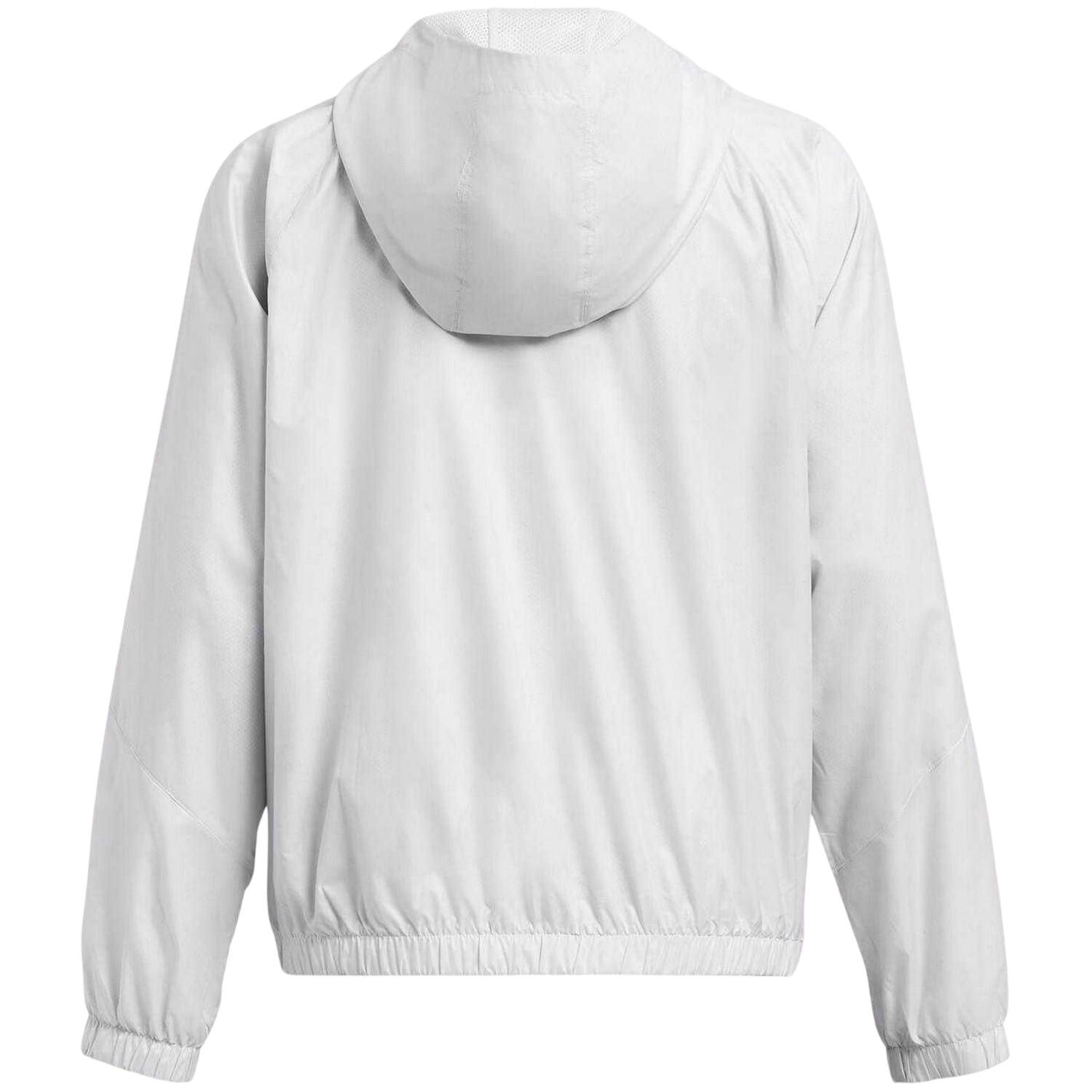 Rival Giacca A Vento Sport Impermeabile Donna Under Armour Grigio Halo 2/4
