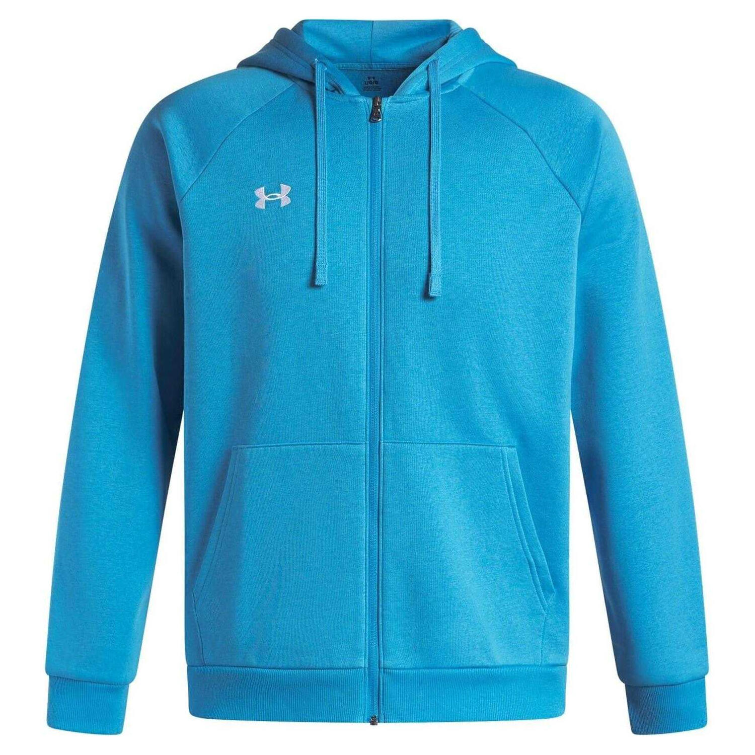 Heren Rival Fleece Full Zip Hoodie (Blauw) 2/4