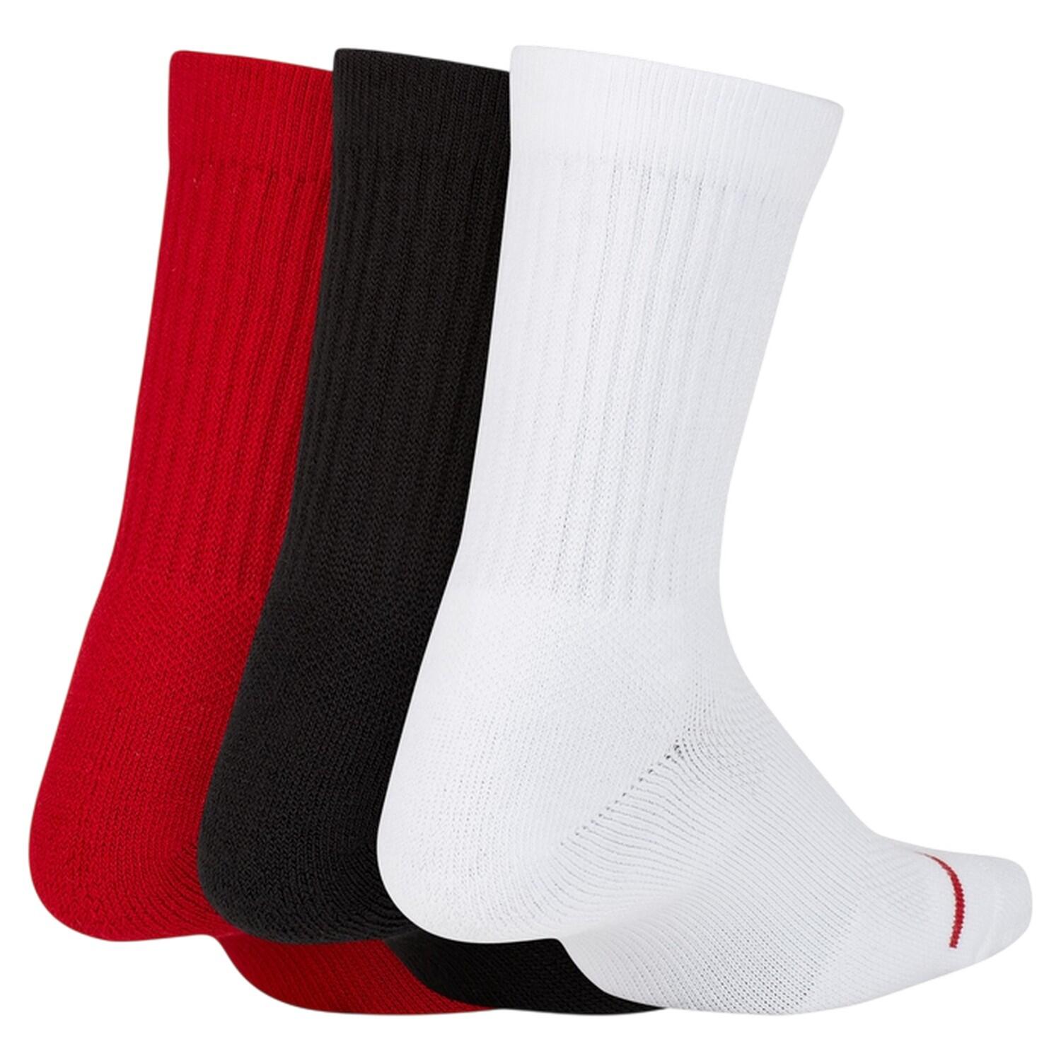 Kinderen/Kinderen Air Jordan Crew Sokken (Set van 3) (Rood/Multikleurig) 2/5