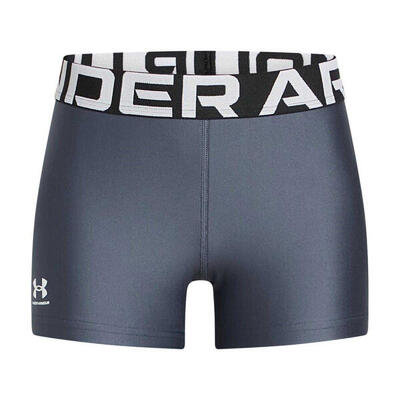 Pantaloncini A Compressione Corsa Ragazze Under Armour Grigio Bianco