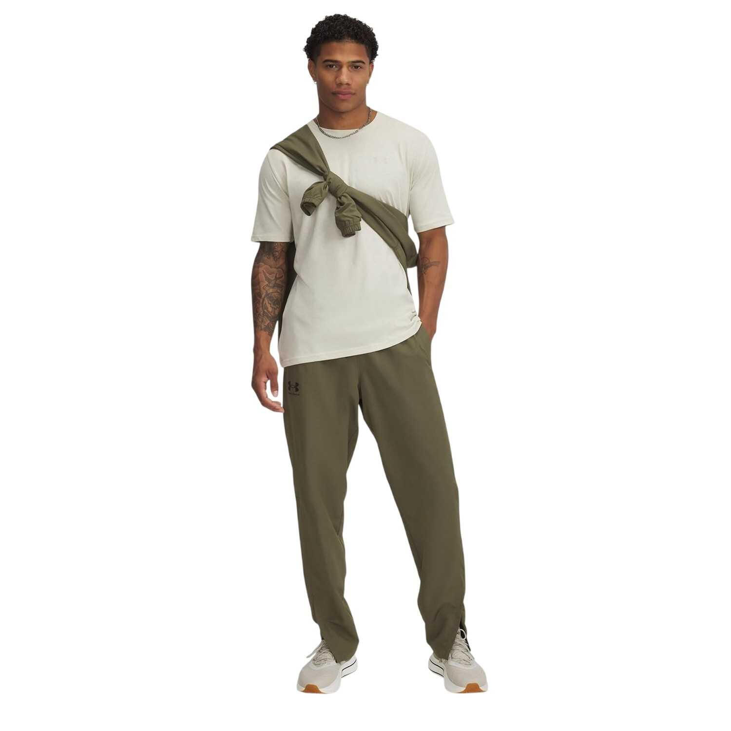 Pantalón de Chándal Rival de Tela para Hombre Verde Marino OD 3/3