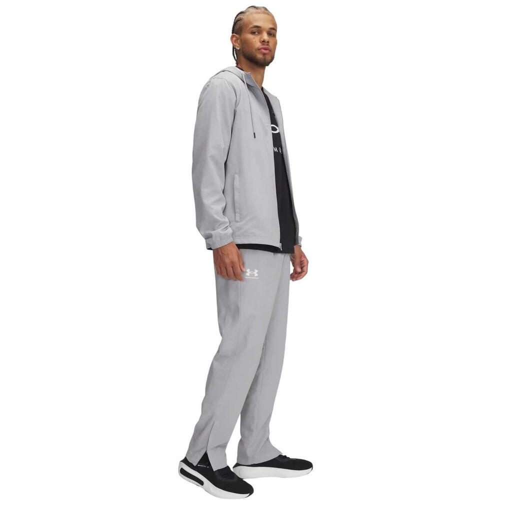 Mens Rival Woven Jogging Bottoms (Grey)