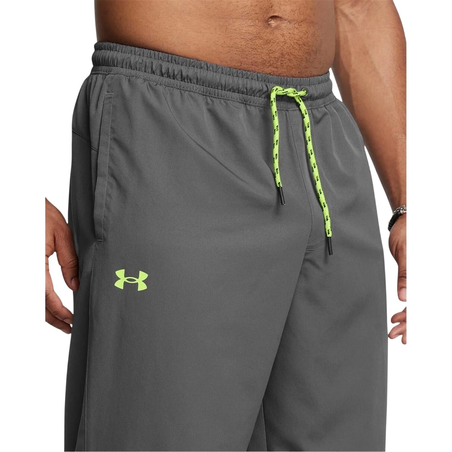 Pantaloni Da Jogging Vestibilità Rilassata Uomo Under Armour Icon Legacy Grigio 3/4