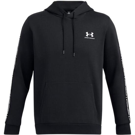 Sweat À Capuche Bande Sur Manches ICON Homme (Noir)