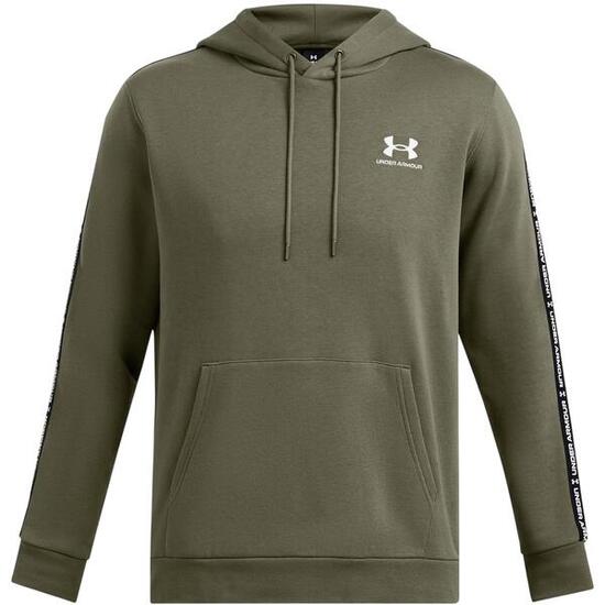 Sweat À Capuche Bande Sur Manches ICON Homme (Vert Olive)